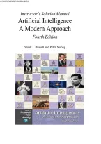 Solution Manual for Artificial Intelligence&colon; A Modern Approach&comma; 4th Edition by Stuart J&period; Russell & Peter Norvig &mdash; Complete Instructor's Solutions&comma; Chapters 1&ndash;28