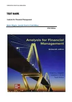 Test Bank for Analysis for Financial Management&comma; 13th Edition by Robert Higgins&comma; Jennifer Koski & Todd Mitton &mdash; Complete Exam Questions & Answer Key