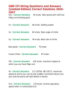 UND CFI Hiring Questions and Answers &lpar;Limited Edition&rpar; Correct Solutions 2026-2027