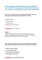 ATI RN FUNDAMENTALS PROCTORED EXAM &lpar;NGN-STYLE QUESTIONS & CASE &OpenCurlyDoubleQuote;SCENARIOS&rdquo;&rpar; Actual Questions with Complete Verified Answers and Expert Explanations &vert; Latest &lpar;2026&sol;2027&rpar; Updated Version &lbrace;JUST RELEASED&rcub;