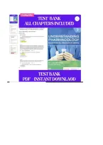 Test Bank for Understanding Pharmacology 3rd Edition by M&period; Linda Workman &ndash; All Chapters Included