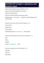 ACTION CPT Chapter 1 Questions and answers rated&period;