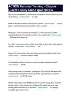 ACTION Personal Training - Chapter Quizzes Study Guide Q&A rated A&period;