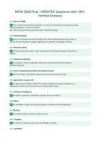 NFDN 2008 Final &vert; UPDATED Questions with 100&percnt;&NewLine;Verified Answers
