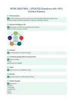 Package Deal For NFDN 2008 EXAMS All With  UPDATED Questions AND 100&percnt; Verified Answers