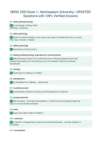 NRSG 2350 Exam 1 &vert; Northeastern University &vert; UPDATED&NewLine;Questions with 100&percnt; Verified Answers