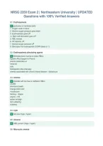 NRSG 2350 Exam 2 &vert; Northeastern University &vert; UPDATED&NewLine;Questions with 100&percnt; Verified Answers