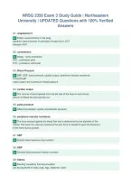 NRSG 2350 Exam 3 Study Guide &vert; Northeastern&NewLine;University &vert; UPDATED Questions with 100&percnt; Verified&NewLine;Answers