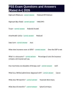 PSS Exam Questions and Answers &lpar;Rated A&plus;&rpar; 2026&period;
