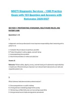 NOCTI Diagnostic Services 1386 Practice Exam 2026&sol;2027&colon; 103 Practice Questions&comma; Answers & Detailed Rationales
