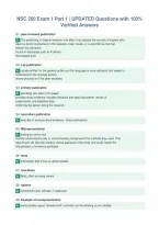 NSC 260 Exam 1 Part 1 &vert; UPDATED Questions with 100&percnt;&NewLine;Verified Answers