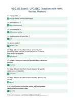 NSC 358 Exam3 &vert; UPDATED Questions with 100&percnt;&NewLine;Verified Answers