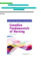 Test Bank for Canadian Fundamentals of Nursing 6th Edition Potter & Perry 