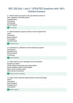 NSC 358 Quiz 1 and 2 &vert; UPDATED Questions with 100&percnt;&NewLine;Verified Answers