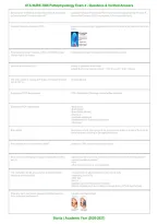 UTA NURS 3366 Pathophysiologic Processes Exam 4 &vert; Practice Questions & Verified Answers &vert; Latest &vert; Grade A&plus; &vert; 2026&sol;2027&NewLine;