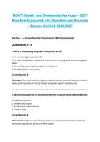 NOCTI Family and Community Services 1237 Practice Exam 2026&sol;2027&colon; 107 Questions&comma; Answers & Detailed Rationales