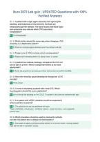 Nurs 2873 Lab quiz &vert; UPDATED Questions with 100&percnt;&NewLine;Verified Answers