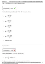 MATH 3321 Exam 1 &ndash; Differential Equations Practice Test with Solutions&NewLine;&NewLine;