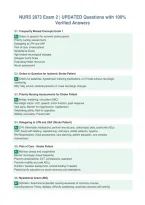 NURS 2873 Exam 2 &vert; UPDATED Questions with 100&percnt;&NewLine;Verified Answers