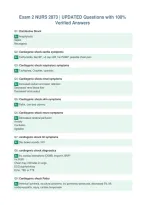 Exam 2 NURS 2873 &vert; UPDATED Questions with 100&percnt;&NewLine;Verified Answers