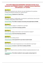 C213 WGU OBJECTIVE ASSESSMENT UPDATED ACTUAL Exam&NewLine;Questions and CORRECT Answers &vert; Updated Practice Questions&NewLine;and Solutions &vert; A&plus; Verified