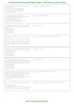Taylor Fundamentals of Nursing 9th Edition Chapter 1 &vert; Questions & Verified Answers &vert; Latest &vert; Grade A&plus; &vert; 2026&sol;2027&NewLine;