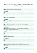 NURS 3122 Final Exam &vert; UPDATED Questions with 100&percnt;&NewLine;Verified Answers