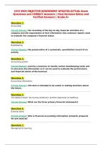 C213 WGU OBJECTIVE ASSESSMENT UPDATED ACTUAL Exam&NewLine;Questions and CORRECT Answers &vert; Final Revision Notes and&NewLine;Verified Answers &vert; Grade A&plus;