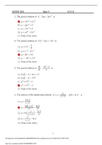 MATH 3321 EMCF 3 &ndash; First-Order Differential Equations Practice Test with Solutions&NewLine;&NewLine;