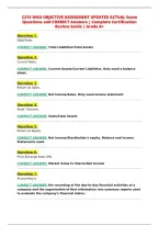 C213 Wgu Objective Assessment Exam Question And Answer 2026