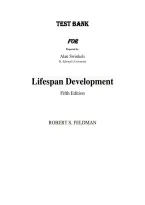 Test Bank for Lifespan Development&colon; A Topical Approach 5th Edition by Robert S&period; Feldman &ndash; Chapters 1-15