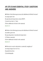 Api 570 Exams Essential Study Questions&NewLine;And Answers