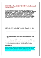 NCLEX-RN Exam Prep 2026&sol;2027 &vert;  NGN Practice Questions & Detailed Rationales