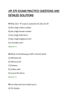 Api 570 Exams Practice Questions And&NewLine;Detailed Solutions