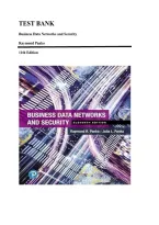 Test Bank for Business Data Networks and Security 11th Edition by Panko &ndash; Complete Chapters 1&ndash;11 Exam Questions with Answers