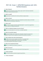 PHY 150 - Exam 1 &vert; UPDATED Questions with 100&percnt;&NewLine;Verified Answers