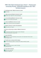 PRN 1032 Client-Centered Care I Exam 1 &vert; Rasmussen&NewLine;University-Florida &vert; UPDATED Questions with 100&percnt;&NewLine;Verified Answers