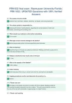 PRN1032 final exam &vert; Rasmussen University-Florida &vert;&NewLine;PRN 1032 &vert; UPDATED Questions with 100&percnt; Verified&NewLine;Answers