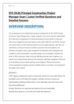 NYC DCAS Civil Engineer Exam &vert; Latest Verified &NewLine;Questions and Detailed Answers 