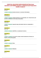 CAISS FULL SOLUTION PAPER UPDATED ACTUAL Exam&NewLine;Questions and CORRECT Answers &vert; Ultimate Exam Preparation&NewLine;Bundle &vert; Grade A&plus;