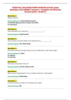 CAISS FULL SOLUTION PAPER UPDATED ACTUAL Exam&NewLine;Questions and CORRECT Answers &vert; Complete Certification&NewLine;Review Guide &vert; Grade A&plus;