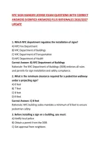 Nyc Sign Hanger License Exam Questions With Correct Answers &lpar;Verified Answers&rpar; Plus Rationales 2026&sol;2027 Update