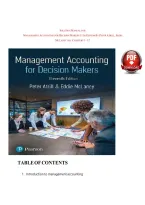 Solution Manual for Management Accounting for Decision Makers&colon; 11th Edition By Peter Atrill&comma; Eddie McLaney All Chapters 1 - 12&grave;&vert;9780273762249