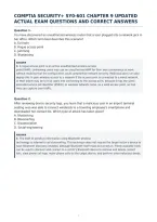 Comptia Security&plus; Sy0-601 Chapter 9 Updated&NewLine;Actual Exam Questions And Correct Answers