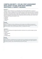 Comptia Security&plus; Syo-601 Post-Assessment&NewLine;Quiz Latest Actual Exam With Verified&NewLine;Questions & Correct Answers