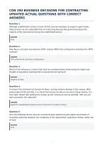 Con 200 Business Decisions For Contracting&NewLine;Updated Actual Questions With Correct&NewLine;Answers