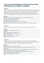 Con 2370 Sap Frequently Tested Actual Exam&NewLine;Questions With Correct Answers