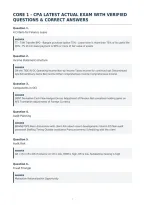 Core 1 Cpa Latest Actual Exam With Verified&NewLine;Questions & Correct Answers