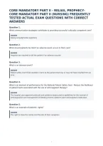 Core 1 - Cpa Latest Actual Exam With Verified&NewLine;Questions & Correct Answers