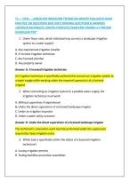 Tx &mdash; Tceq &mdash; Landscape Irrigation Technician Newest Evaluated Exam &NewLine;Practice 100 Questions 2026-2027&vert;Original Questions & Answers &NewLine;&vert;Detailed Rationales &vert;Hinted Complete Exam Prep Graded A&plus;&ast;Instant &NewLine;Download Pdf&ast;